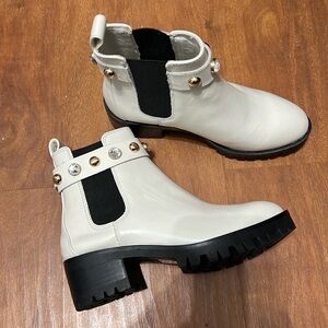 New Karl Lagerfeld Paris Leather Porshay Boots 5.5